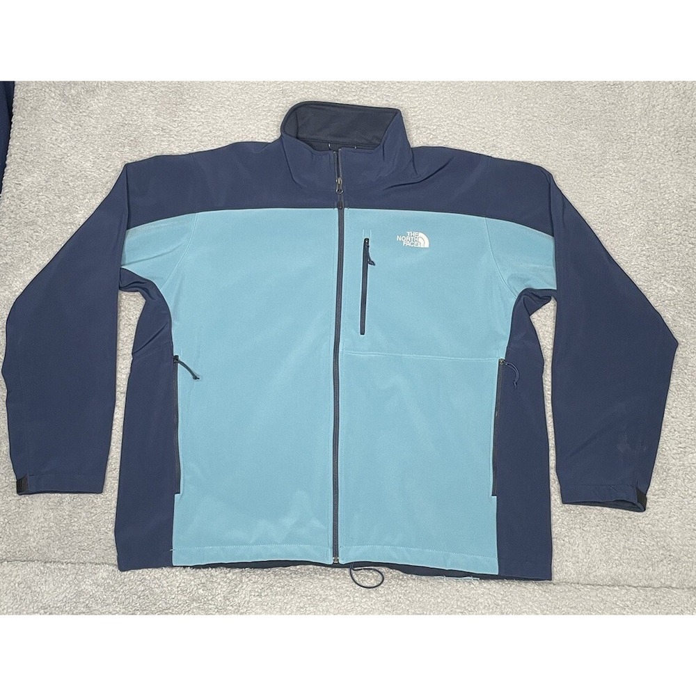 The North Face Apex Bionic Jacket Soft Shell‎ Long Sleeve Storm Blue Mens 2XL